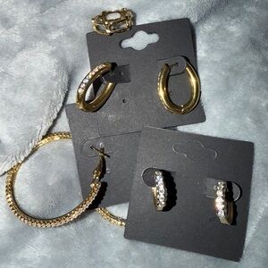 Elegant Gold and Silver Hoop Earring Set for Jae✨